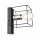 Wandlampe Schwarz Chrom Würfel Metall Draht für E27 B: 13 cm