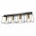 Deckenleuchte Schwarz Gold 61 cm lang Metall 4-flammig E27