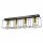 Deckenleuchte Schwarz Gold 61 cm lang Metall 4-flammig E27