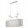 Pendelleuchte Stoff Metall B: 89 cm E27 Silber Landhaus