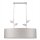 Pendelleuchte Stoff Metall B: 89 cm E27 Silber Landhaus