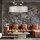 Pendelleuchte Stoff Metall B: 89 cm E27 Silber Landhaus