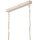 Hängelampe Stoff Metall B: 89 cm in Gold 2-flammig E27