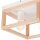 Deckenleuchte Holz Metall B: 30 cm eckig Natur Weiß 2x E27