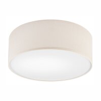 Deckenleuchte Stoff &Oslash; 35 cm rund Creme blendarm...