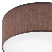 Deckenlampe rund Ø 35 cm Modern Stoff blendarm...