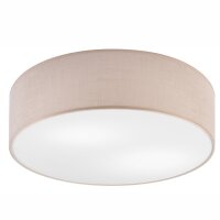 Deckenleuchte Stoff &Oslash; 45 cm rund flach blendarm...