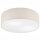 Deckenlampe rund Ø 45 cm Modern Stoffschirm Creme 2x E27