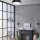 Deckenlampe Schwarz Ø 45 cm rund flach blendarm 2x E27 Stoff