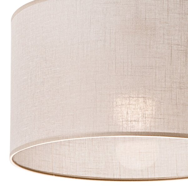 Hängeleuchte Stoffschirm Ø 35 cm Beige verstellbar E27