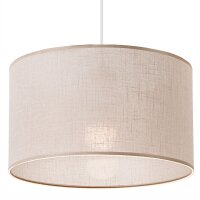 Hängeleuchte Stoffschirm Ø 35 cm Beige...