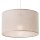 Hängeleuchte Stoffschirm Ø 35 cm Beige verstellbar E27