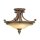 Deckenleuchte Rustikal Glas Metall Bronze E27 &Oslash;48 cm