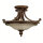 Deckenleuchte Rustikal Glas Metall Bronze E27 Ø48 cm