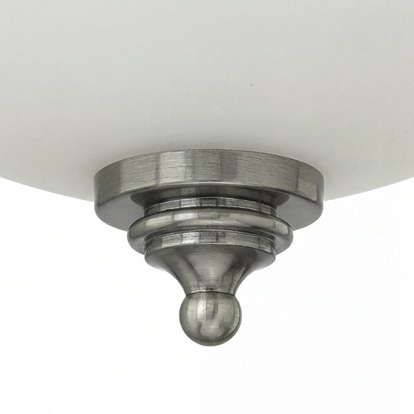 Runde Deckenleuchte Glas Schirm Ø31cm 3x E27 LESLANE