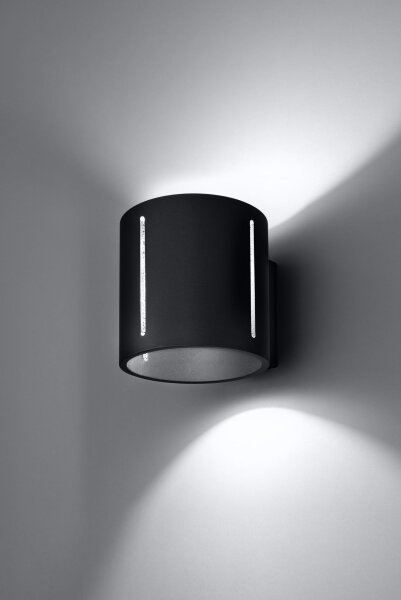 Kleine Wandleuchte Schwarz 10 cm Up Down Metall G9