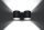Metall Wandleuchte Schwarz B:26cm H:12cm Modern 2x G9