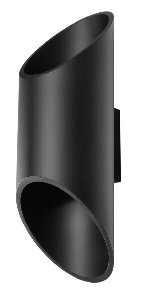 Schwarze Wandleuchte Up & Down Spot Ø10cm H:30cm