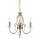 Kronleuchter CANDELA in Messing antik Metall 3-flammig