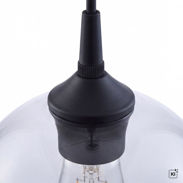 Pendelleuchte Ø 18 cm E27 Glas Kugel verstellbar