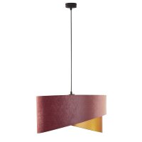 Hängelampe Stoff Rosa Gold 3x E27 Ø 50 cm...