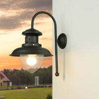Wandlampe au&szlig;en H: 45 cm Maritim Echt-Messing