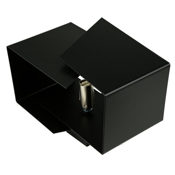 Extravagante Wandleuchte BLOX Schwarz Up Down G9