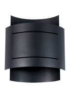 Wandlampe innen Schwarz Metall Up Down indirektes Licht
