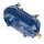 Wandlampe außen IP64 Messing Riffelglas E27 Blau Maritim