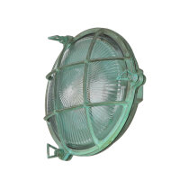Außenwandlampe Messing Glas Maritim Ø 21 cm...