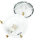 Außenlampe Weiß Messing Glas Ø 21 cm E27 IP64 SERIFOS