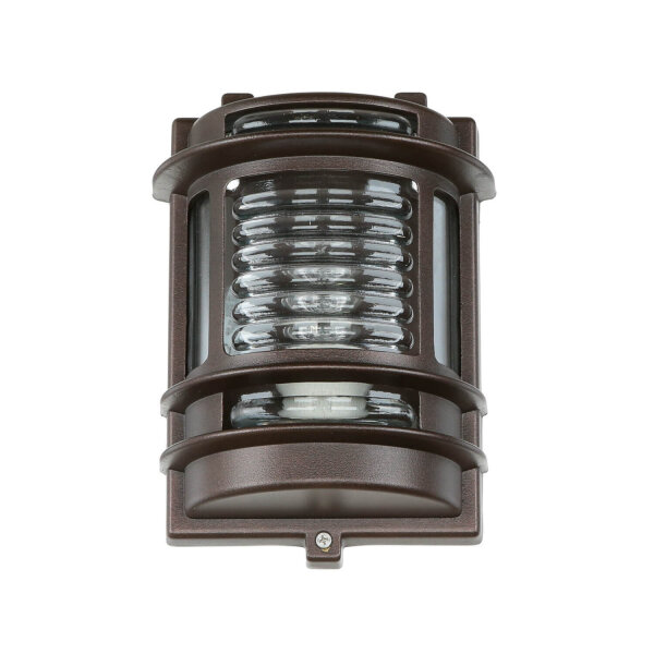 Außenlampe Wand IP64 Messing Glas E27 H: 22 cm GRACIA