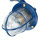 Außenwandlampe IP64 Blau Glas Messing Maritim E27