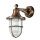Außenwandlampe IP64 in Kupfer antik Glas Messing E27