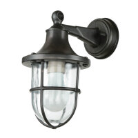 Maritime Außenlampe Schwarz antik IP64 E27...