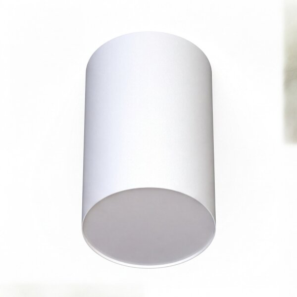 Deckenspot Weiß E27 Ø 12,7 cm H: 20 cm Modern POINT