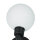 Badlampe Wand IP44 Schwarz Weiß G9 Zugschalter Kugelschirm