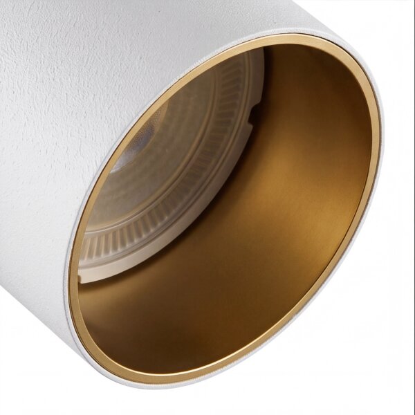 Einbaustrahler schwenkbar GU10 Weiß Gold Ø 5,5 cm Modern