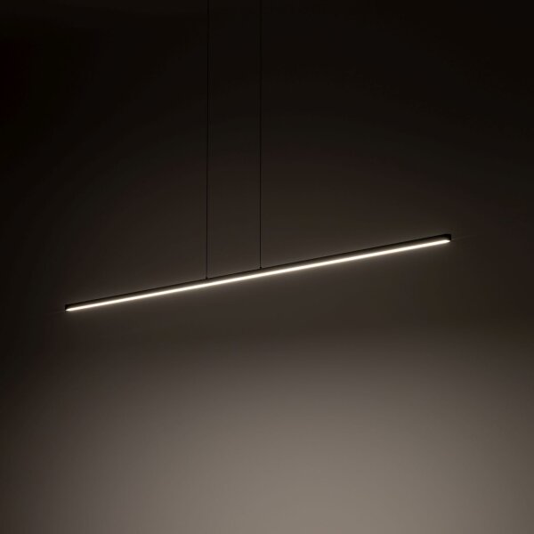 Hängelampe Esstisch LED Schwarz B: 180 cm lang