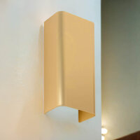 Wandlampe 2-flammig Up Down in Gold GU10 flach Wand Treppe