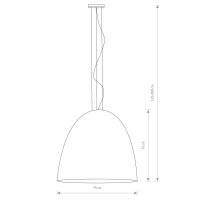 Hängeleuchte Ø 75 cm groß in Weiß...