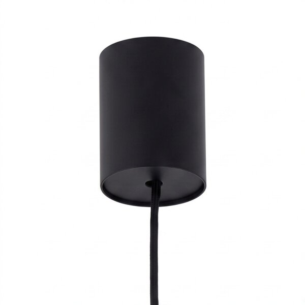 Pendelleuchte Kugel Schirm Ø 16 cm in Schwarz Weiß Gold G9