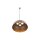 Pendelleuchte rund Ø 50 cm Braun matt Metall 4x GX53