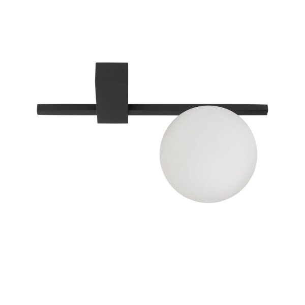 Deckenlampe G9 Schwarz Weiß Glas Aluminium Modern