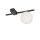 Deckenlampe G9 Schwarz Weiß Glas Aluminium Modern
