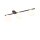 Deckenlampe Schwarz Weiß 67 cm lang 3-flammig G9 Glas