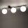 Deckenlampe Schwarz Weiß 67 cm lang 3-flammig G9 Glas