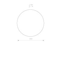 LED Wandleuchte indirekt Ø 15 cm in Gold matt 3000...