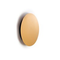 LED Wandleuchte Gold matt Ø 25 cm in 3000 K rund...