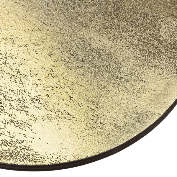 LED Wandlampe flach Ø 35 cm in Gold 3000 K 160 lm Holz